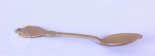 Gold toned Spoon for Incense Boats. Length: 4 1/2".