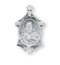 7/8 Inch Sterling Silver Scapular Medal comes with a genuine rhodium 18 Inch Chain in a deluxe rhodium gift box.