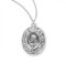  The medal comes with a 18" genuine rhodium plated endless chain.