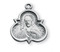 7/8" Sterling Silver Scapular Medal with OL of Mt. Carmel on reverse side comes with 18" Chain and a deluxe velour gift box.