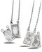 7/8" Sterling Silver Two Piece doubled sided Scapular Medals, 24" chains and a deluxe velour gift box included