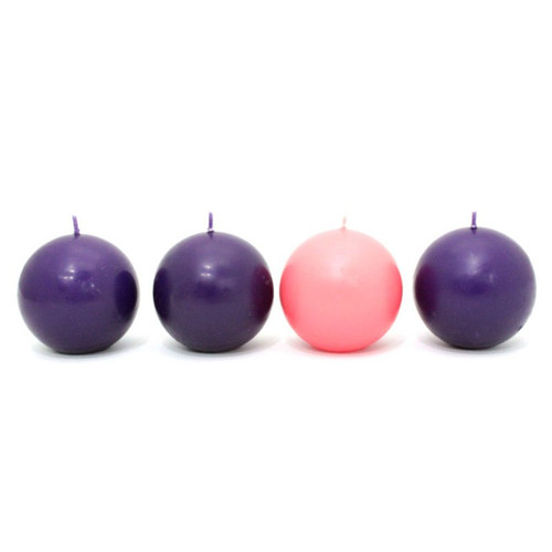 Ball Candles For Advent Wreath