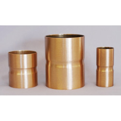 Brass Candle Extenders in brass or bronze color, high polish or satin finish. 8 different sizes. 