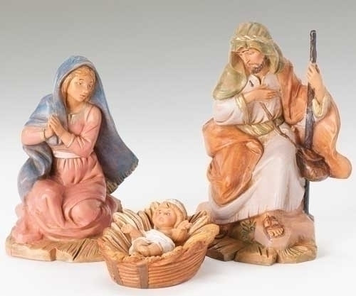 3 piece set 5" Holy Family figure Centennial Collection. Polymer. Gift Box.  You are able to choose future pieces from the wide selection Fontanini offers

 