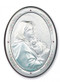7" x 5" Sterling Silver Madonna of the Street Plaque