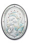 7" x 5" Sterling Silver Madonna and Child Plaque