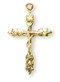 Gold Over Sterling Silver Crucifix Pendant