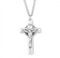 Pendant comes on a  24" Genuine rhodium plated endless curb chain. 