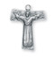 St. Francis Tau Cross Medal 
Solid .925 sterling silver.
Saint Francis is the Patron Saint of animals, peace, ecology, and merchants.
Dimensions: 1.0" x 0.8" (26mm x 21mm)
Weight of medal: 2.3 Grams.
24" Genuine rhodium plated endless curb chain.
Made in USA.
Deluxe velvet gift box.
