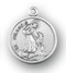 St. Francis with Dog Sterling Silver Medal 