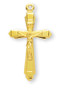 Gold Plated Sterling Silver Crucifix Pendant