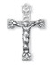 Sterling Silver Crucifix Pendant- 1 7/16" Men's Sterling Silver  Elaborate Crucifix Pendant. Crucifix comes on a 24" curb chain. 