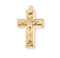 16K Gold over Sterling Silver Crucifix Pendant
