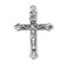 1" Sterling silver budded tip crucifix. Sterling silver budded tip crucifix pendant come on a 20" rhodium plated chain. Dimensions: 1.0" x 0.7" (25mm x 17mm).  Crucifix present  in a deluxe velour gift box. Made in the USA