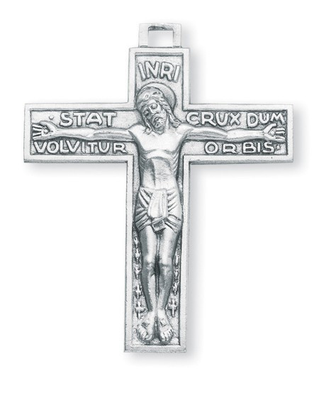 Men's Sterling Silver Passion of the Christ Crucifix