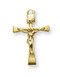 Women's Gold Plated Sterling Silver Plain Crucifix