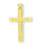 Women's Simple Gold Plated Sterling Silver Cross 