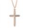 GS3732   Gold Plated Sterling Silver Inlay Cross