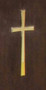 Small Brass Cross 6"W x 16" H. Can be added to any of of the lecterns or pulpits