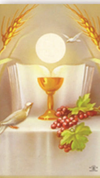 24 Personalized First Communion Holy Cards-Custom printed micro perforated Bonella Holy Cards 8.5" x 11" sheets of 8 cards.Each individual Holy Card measures 2.5" x 4.25". Minimum of 24 cards. Can be laminated at an additional cost. Allow 2-3 days for delivery. Non-returnable.