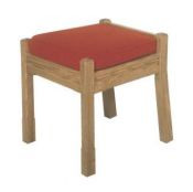 Stool Dimensions are: 20" height, 21" width, 19" depth. Product shown with reversible cushion but is also available with a fixed 2-1/2" comfort plus cushion

