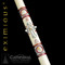 "I for my part declare to you, you are Rock, and on this rock I will build my church, and the jaws of death shall not prevail against it. I will entrust to you the keys of the kingdom of heaven" (Matthew 16:18). Eximious® Paschal Candle the "Upon this Rock" Paschal Candle - Newest design from Eximious, features the rich symbolism of St. Peter. The silver and gold keys to the Kingdom of Heaven entrusted to Peter by Christ. Whatever you declare bound on earth shall be held bound in heaven and whatever you declare loosed on earth shall be held loosed in heaven. The inverted cross, which Peter requested to be crucified on, stating he was not worth of being crucified in the same manner in which Christ was.  Due to the workmanship required to benchcraft each candle, please allow four weeks for the creation and delivery of your paschal candle