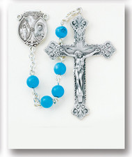Rosary with Round Genuine Turquoise 1603