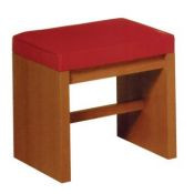 Stool with fixed cushion

Dimensions: 18" height, 21" width, 16" depth