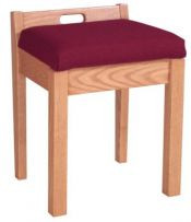 Stool with fixed cushion

Dimensions: 20" height, 18" width, 17" depth