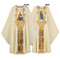 Back - Blessed Mother with six of the apostles- Chasuble in Cantate (99% wool, 1% gold thread). With inside stole. 

Width: 63", Length: 53". Neck height: 9". Roll-collar 4".

On front: Jesus, Pantocrator, with six of the Apostles. On back: Blessed Mother, with six of the apostles.

These items are imported from Europe. Please supply your Institution’s Federal ID # as to avoid an import tax.

Please allow 3-4 weeks for delivery if item is not in stock

 