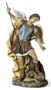 Saint Michael 15.5 Inch Statue.  Patron Saint of Policeman,  Armed Forces. Resin/Stone Mix. 15.5"H x 8.75"W x 6.5"D