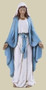 Our Lady of Grace 4" Statue.  Resin/Stone Mix. 4"H x 1.875"W x 1.125"D
