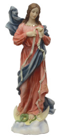 Our Lady Undoer of Knots from the Veronese Collection in fully hand-painted color, 12inches