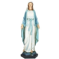 Our Lady of Grace Statue. Resin/Stone Mix. 40"H x 14.25"W x 12"D