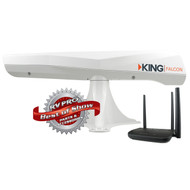 KING Falcon Directional Wi-Fi Antenna with WiFiMax Router / Extender - White