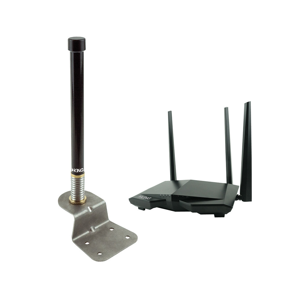 KING Swift Omnidirectional Wi-Fi Antenna with WiFiMax Wi-Fi Router