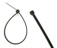 7" Black Cable Ties: Bag of 100