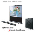 80" Grandview X-Press Pull Up 16:9 Widescreen Projector Screen with 3 Second Setup