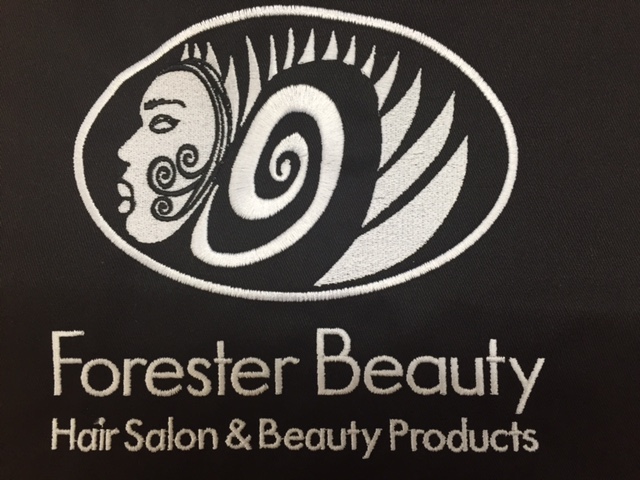 Forester beauty loves Custom Salon Capes!