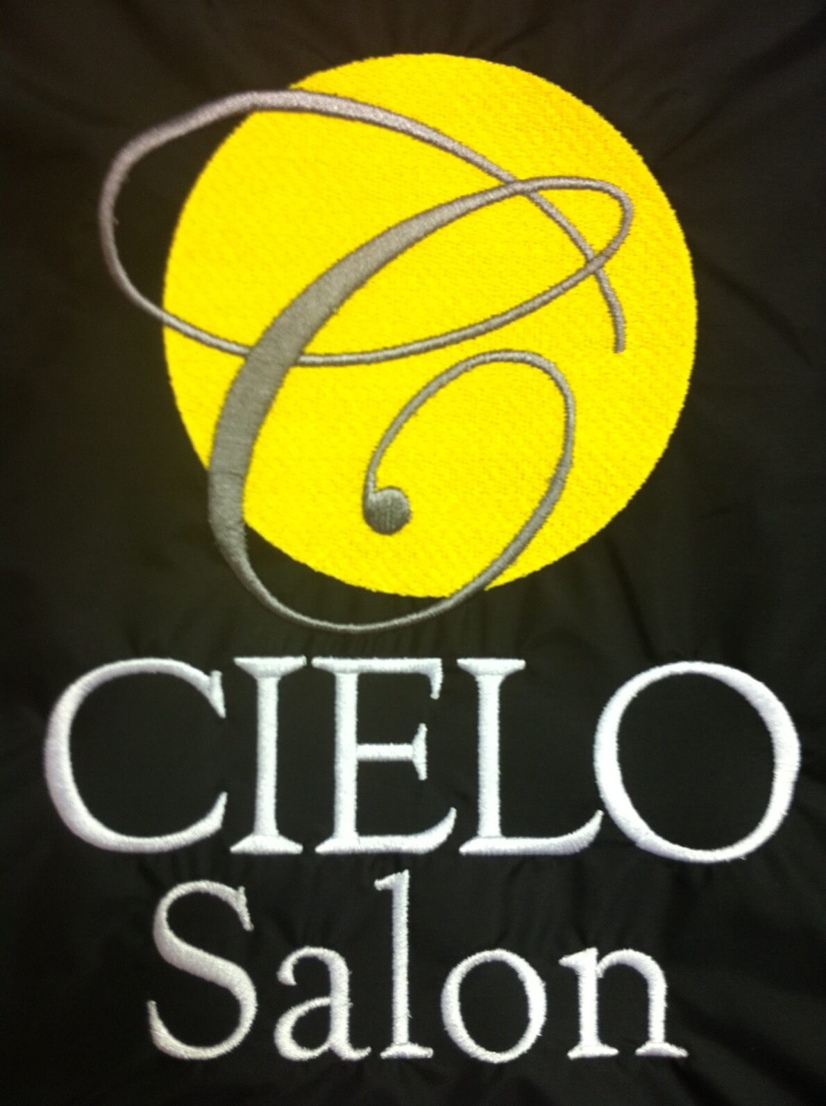Cielo salon loves Custom Salon Capes!