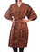 Gina - saloncapes.com's High Performance, Iridescent Polyblend Wraparound Client Kimono in Copper, front