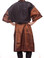 Gina - saloncapes.com's High Performance, Iridescent Polyblend Wraparound Client Kimono in Copper, chemical back