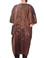 Marilyn - saloncapes.com's Iridescent, High Performance Polyblend Snap Client Robe in Brown, front