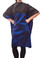 Rita - saloncapes.com's High Performance, Reversible Kevlar-blend Chemical Cape in Black/Blue, color side