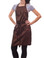 Ava - saloncapes.com's High Performance, Iridescent Polyblend Hair Stylist Smock in Brown
