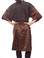 Gina - saloncapes.com's High Performance, Iridescent Polyblend Wraparound Client Kimono in Brown, chemical back