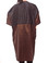 Marilyn - saloncapes.com's Iridescent, High Performance Polyblend Snap Client Robe in Brown, chemical proof back