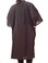 Mamie - saloncapes.com's High Performance, Lightweight Crepe Snap Robe in Black, chemical proof back