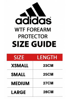 adidas shin pad size chart