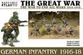 The Great War: German Infantry 1916-18 (30 Multi Part Hard Plastic 28mm Figures)